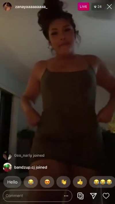 Her ig live earlier