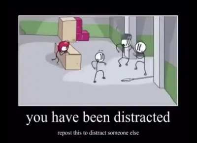 Repost to distract