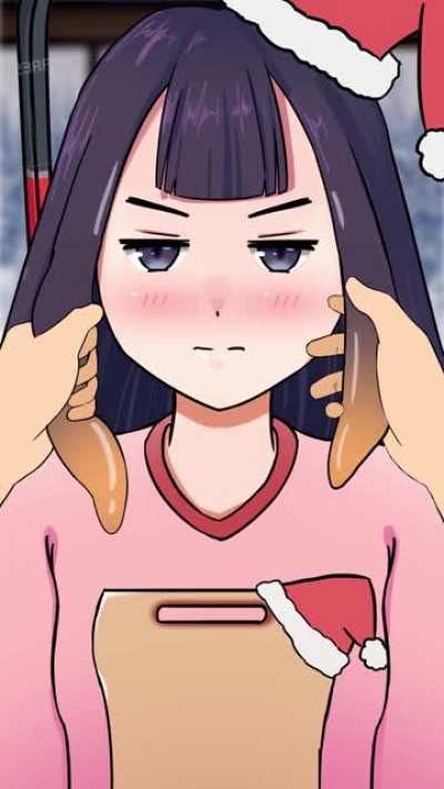 So, it's Christmas and you thought Ina will allow you to squish her hair, but.... P.S: This is my frame-by-frame animation homework, why separate homework and Hololive when I can do both in the same time.