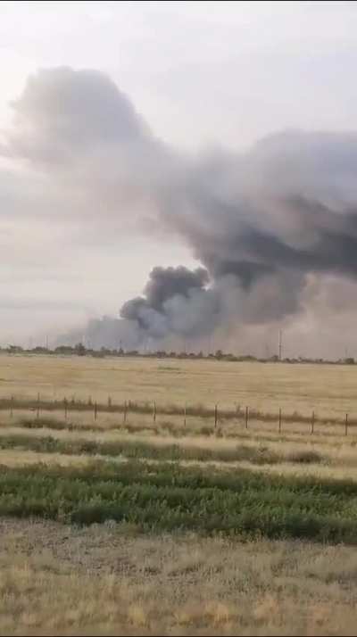 Another footage of today's Ukrainian drones attack at the 