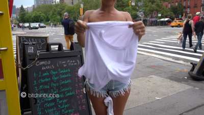 Quick change of shirt
