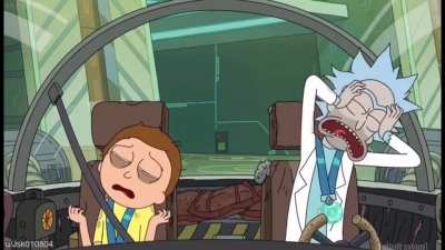 Rick and Morty watch Evangelion