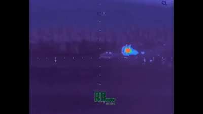 Russian Shturm ATGM hits APC somewhere around Svatove