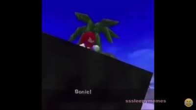 Sonic jumps off a cliff and fucking dies