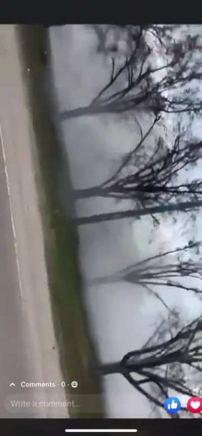 Concrete beam on trailer is struck by train. Today in Ooltewah Tennessee