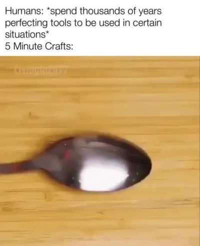 Ugh I hate when I have to make a spoon out of a spoon when it doesn’t work.