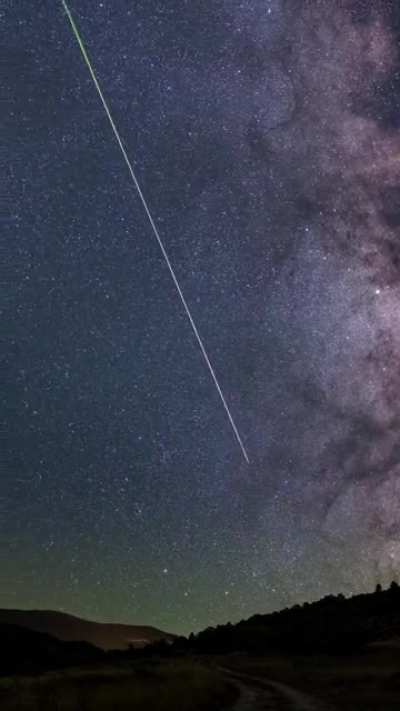 Animated astrophotography of the Milkyway and its meteors