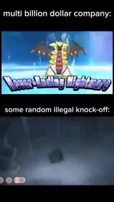 Knockoff vs billion dollar company thats p2w