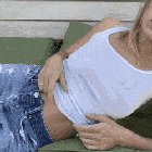 So nice out today, just laying here watering the plants. (FYI... you guys are the plants, let me know how fast you grow)