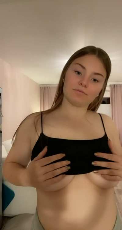 Is my big natural tits enough to make you hard? [OC]