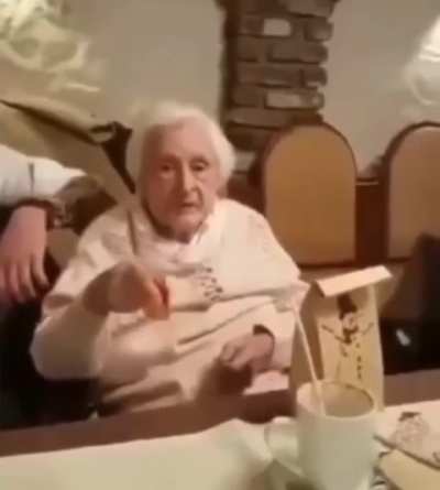 grandma unlocked an old memory. 