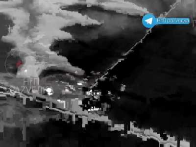 Iskander strike on a stopped Ukranian convoy 