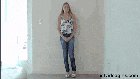 Gorgeous Flat Chested Green Eyed Petite Blonde Takes A Painful Pounding