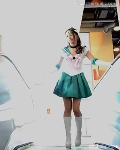 Plugging Herself and Flashing at a Cosplay Gathering