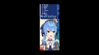 Suisei becomes a minecraft villager?
