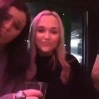 Her ex boyfriend walks in with his new girlfriend