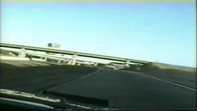 18-year-old suspect crashes into bridge post during a pursuit, more info in video.