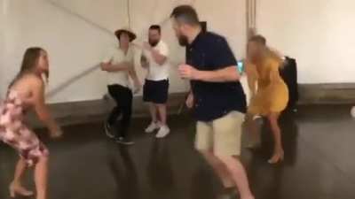 Jumping an invisible rope