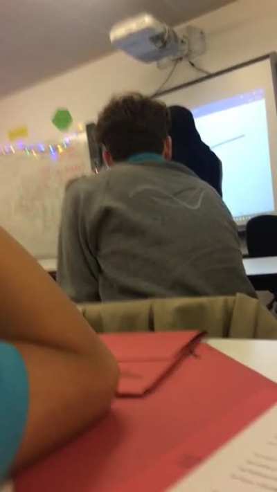 teacher demands that student slaps his hand...