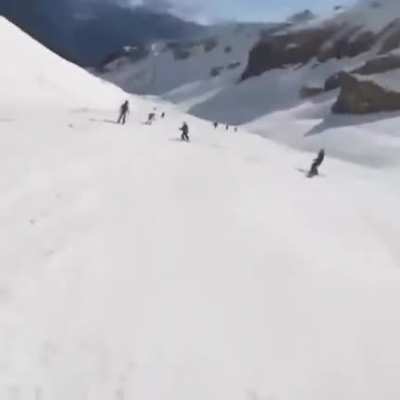 Skiing can be pretty life threatening