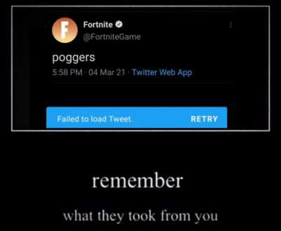They kept every other tweet but that :(