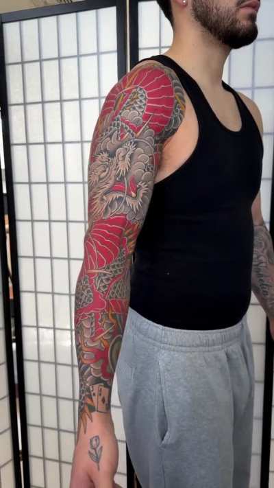 Healed and settled sleeve for Danny, with a little touch touchup on the shoulder. Message me for appointments: info@josechalarcatattoos.com IG: @jchalarca Private studio NYC (Bowery) - Hudson Valley Tattoo Co.