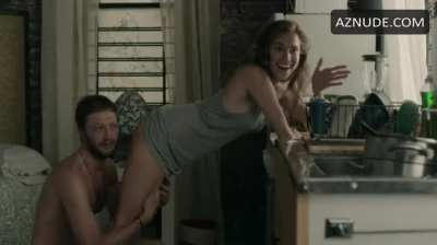 Allison Williams - ass eating scene OUTTAKE (from 