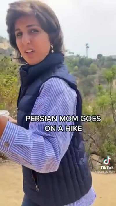 Persian mom goes on a hike