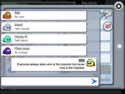 How is the impostor doing today?