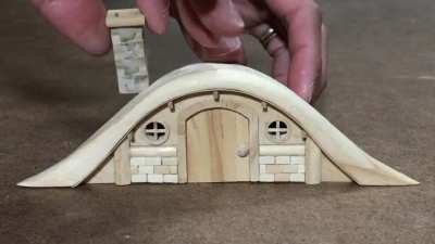 Crafting a Giant sized Pokeball with Pikachu house