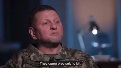 Valery Zaluzhny: They are deliberately coming here from russia to kill Ukrainians, they come precisely to kill