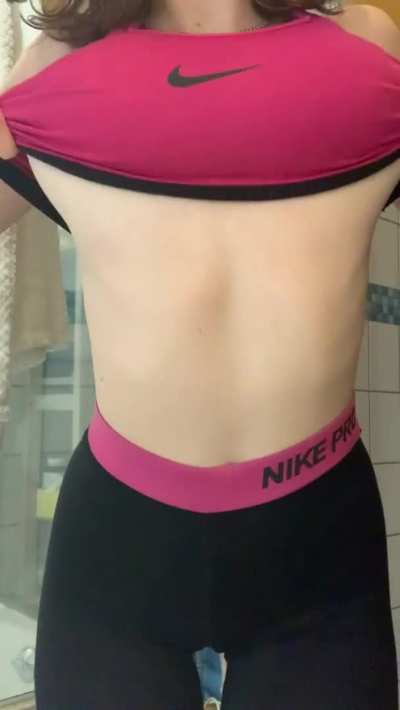 Just getting ready for shower after my dance class😈[OC]