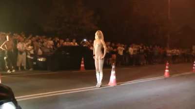 Russian Naked Flag Girl