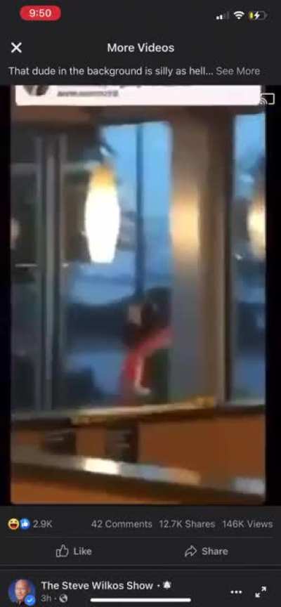 Man headbutts McDonald’s windows til they break “somebody get that man a happy meal....that costs McMoney”