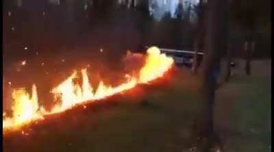 Flame wall be like