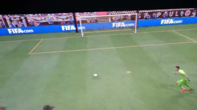 Pass the ball so you have an open net and easy goal they said