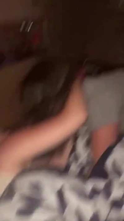Having fun in the dorm