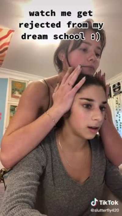Girl getting rejected from her dream school