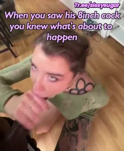 Sissy gets throated
