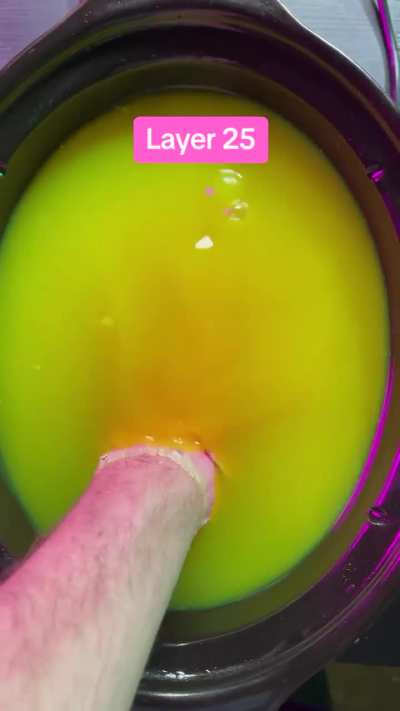 100 layer wax hand
