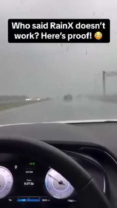 Are windshield wipers even needed at this point?