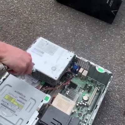 So I had to clean some computers today...