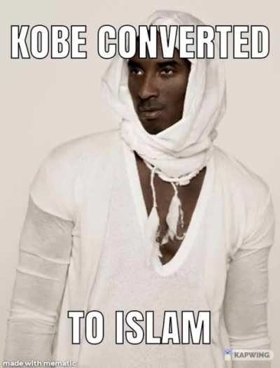 How the hell was Kobe on the Lakers only Christians walk on water 😡😡🤭🤬