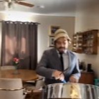 Learning to play a steel drum in quarantine