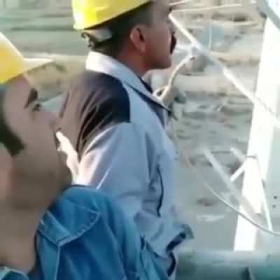 Careful up there.