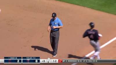 [Highlight] Josh Donaldson makes a tremendous play ranging to his left to nab Bradley Zimmer