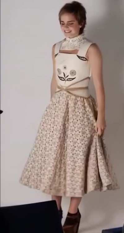 Emma Watson - Elle UK 2011 BTS 6 of 8 - Looped, Cropped, Slowed, Dain'd, AI'd and Brightened