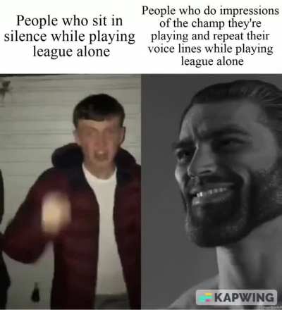 I probably do it because of my ADHD. But like, idk how anyone can play Nasus and not say “WITHER…” in his voice every time they click W. Do other people do this shit..? It can’t just be me, right? :(