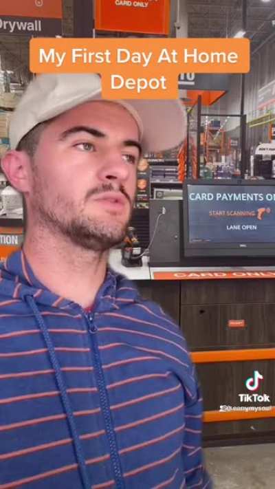 my first day at home depot