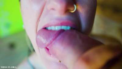Cock Biting Blowjob